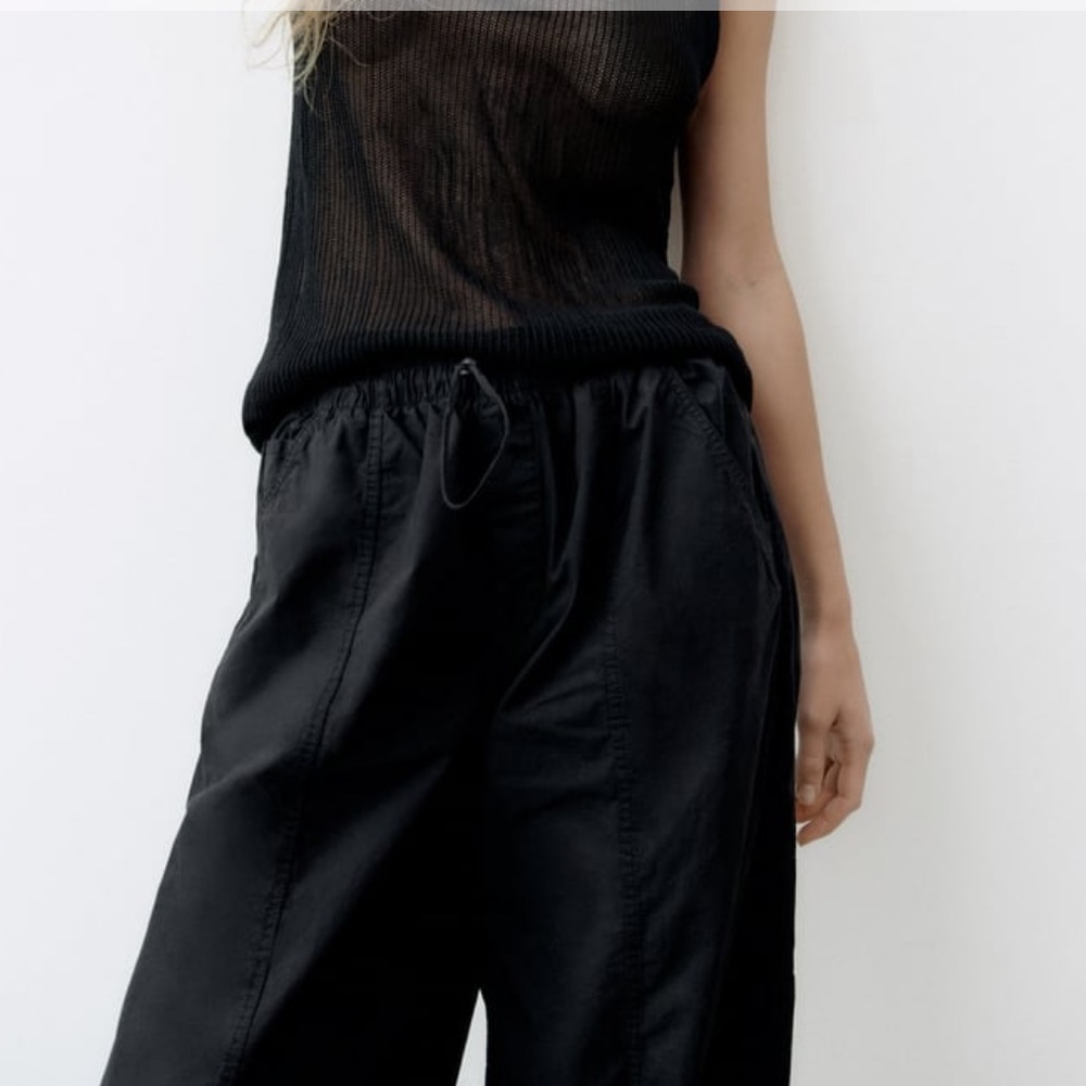 Brand New Zara PARACHUTE PANTS